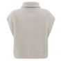 Yaya sleeveless fluffy sweater collar dove gray