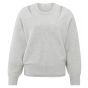 Yaya deep v-neck sweater with top grey