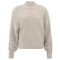 Yaya batwing rib sweater ls dove gray