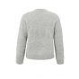 YAYA flower jacquard sweater formal gray melange