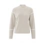 YAYA sweater stripes pumice stone beige