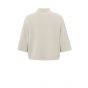 YAYA sweater rib sleeves pumice stone beige