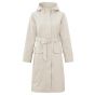 Yaya woven parka with belt chalk white