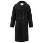 YAYA long teddy coat double breasted black