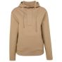 Yaya hoodie big placket amphora dark sand