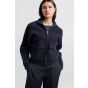 Yaya knitted jacket with pockets anthracite