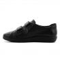 Ecco Soft 2.0 Black Feather Velcro Black