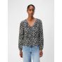 Object objmila re l/s v-neck top noos sandshell