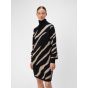 Object objray knit rollneck dress desert taup tige