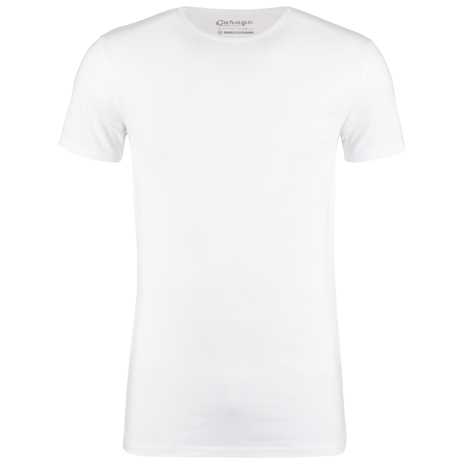 Garage tshirt o-neck body fit s/sl wit