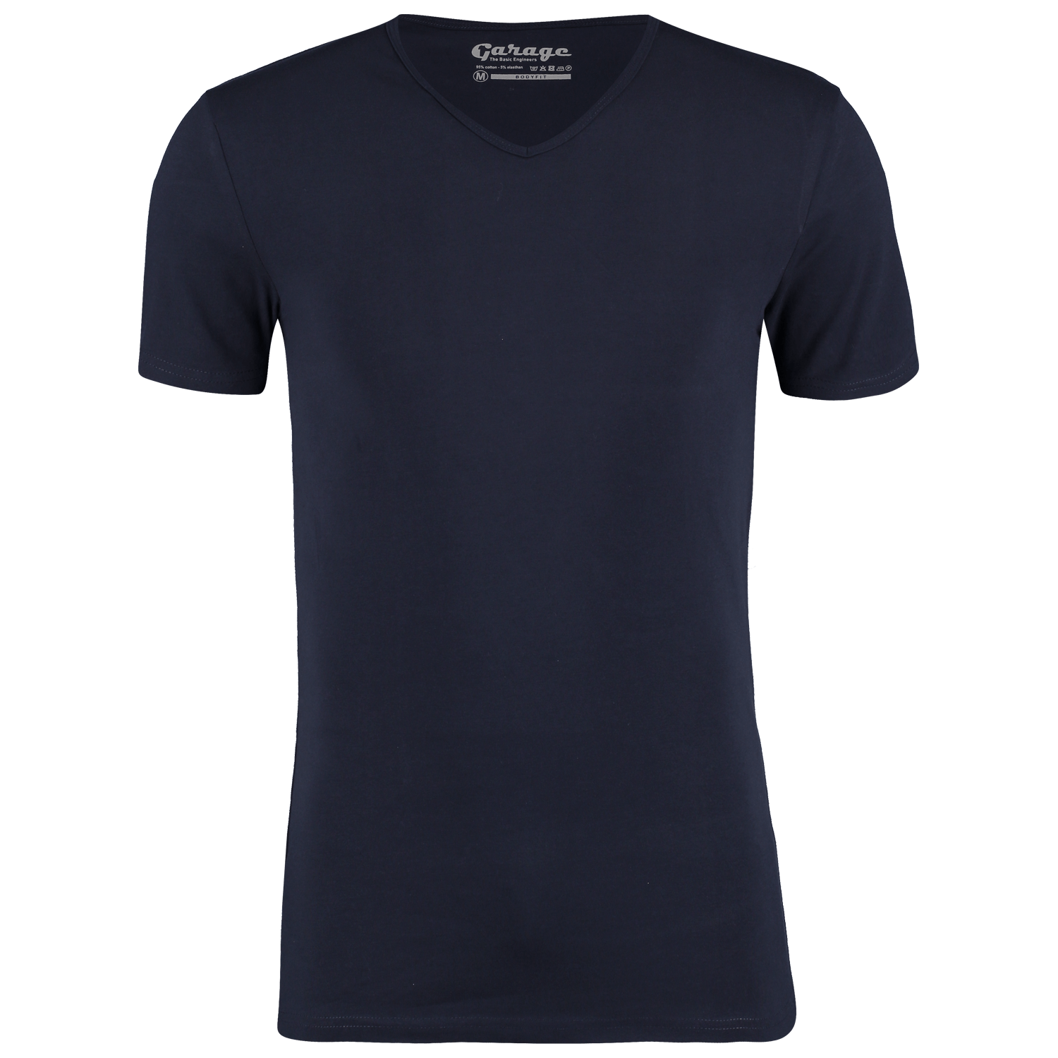 Garage tshirt v-neck body fit s/sl navy