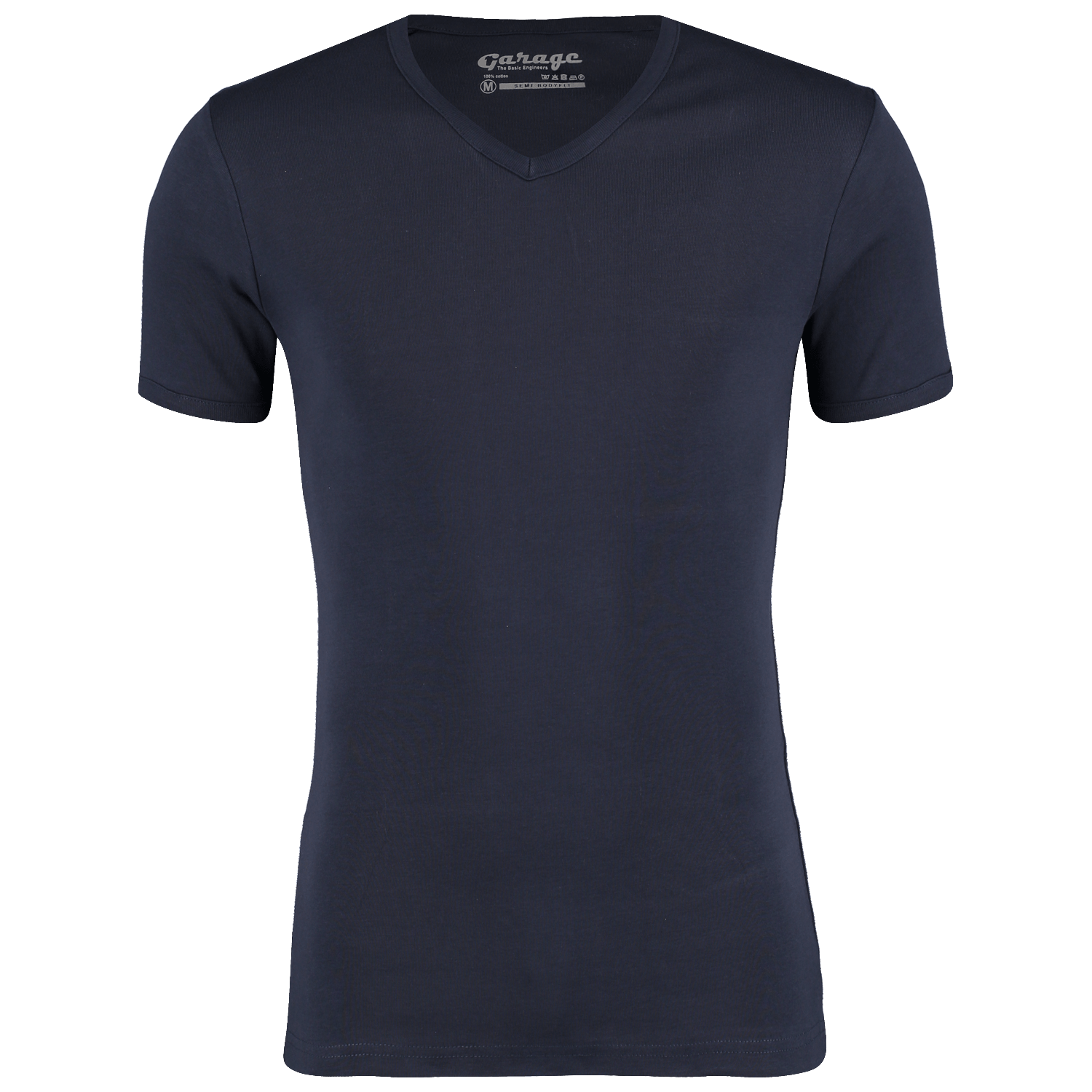 Garage tshirt v-neck semibody fit s/sl navy