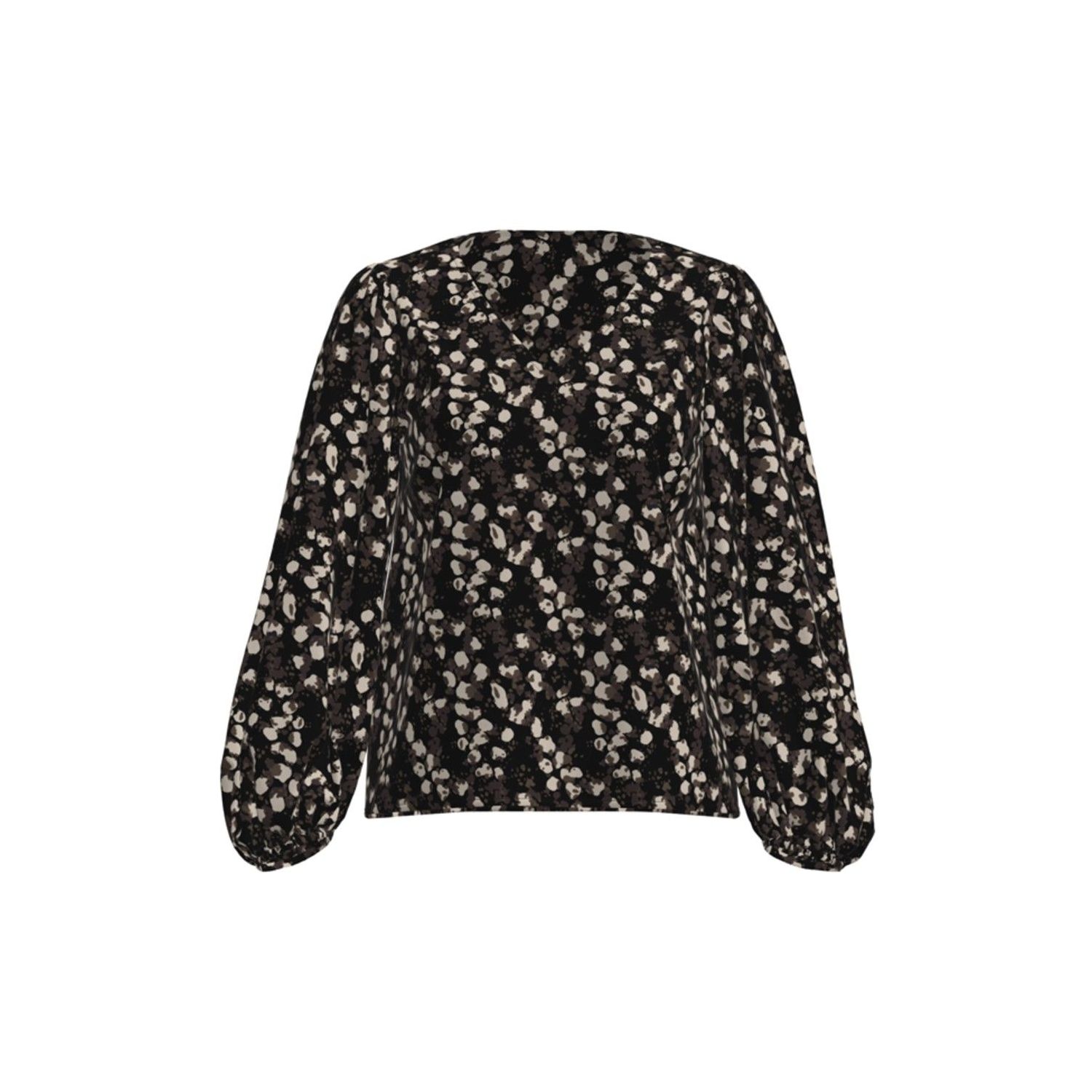 Object objleonora l/s v-neck top animal aop