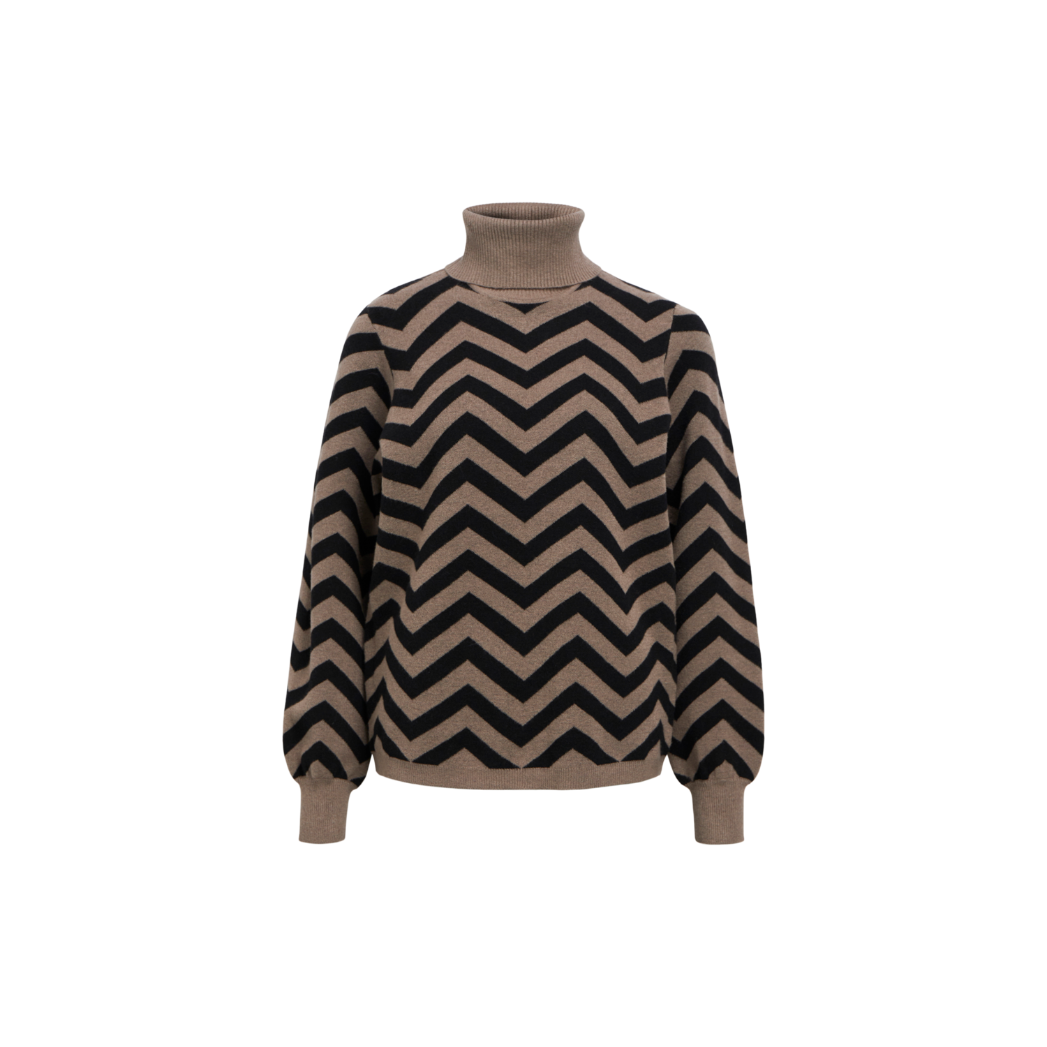 Object objray l/s knit rollneck pullover morel