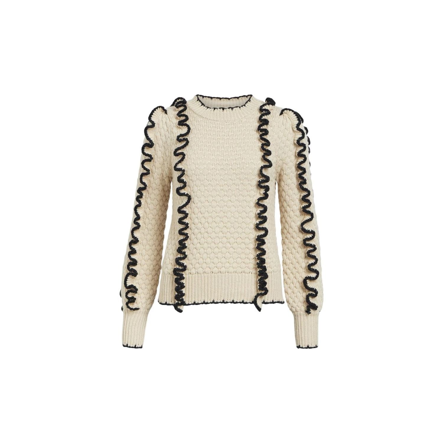 Object objyaa l/s knit pullover rep sandshell