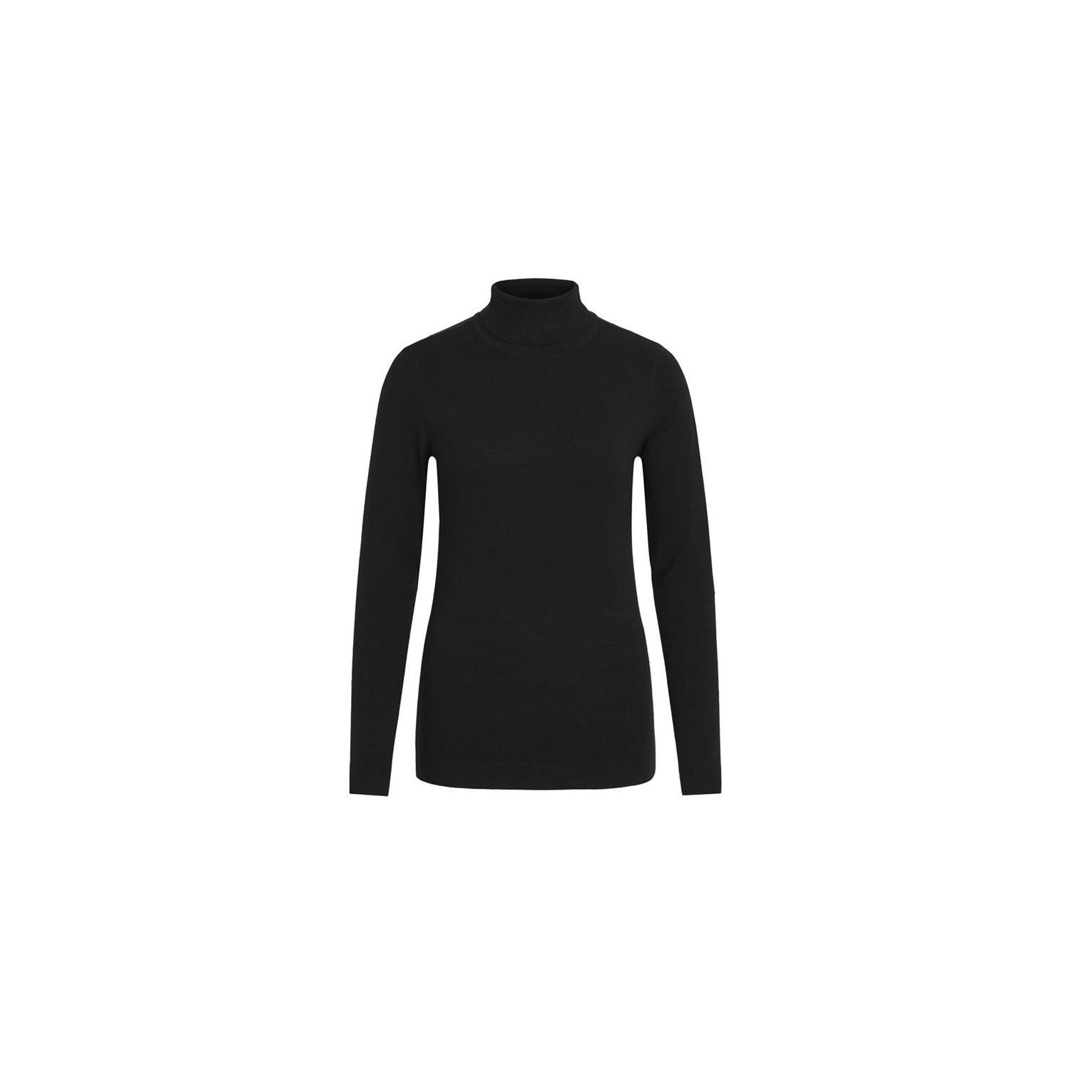 Object objthess l/s rollneck knit pullover black