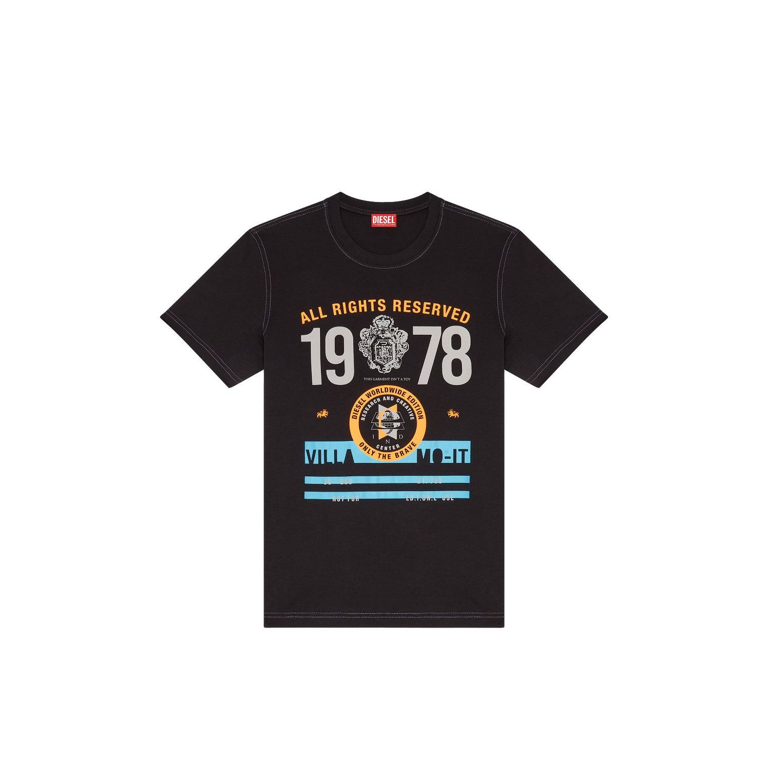 Diesel t-diegor-k73 t-shirt black