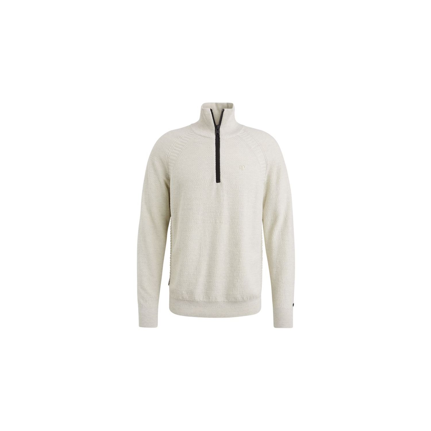 Cast iron half zip collar cotton silver birch