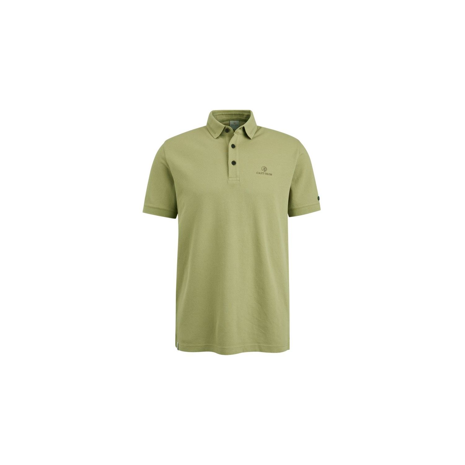 Cast Iron s/s polo cotton popcorn cedar