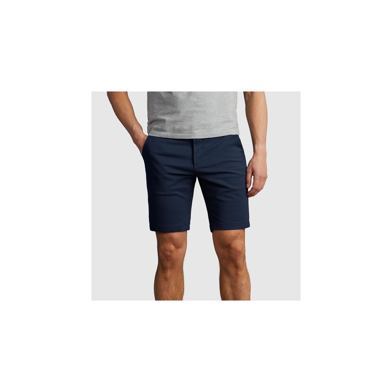 Cast Iron chino shorts comfort stretch d. sapphire