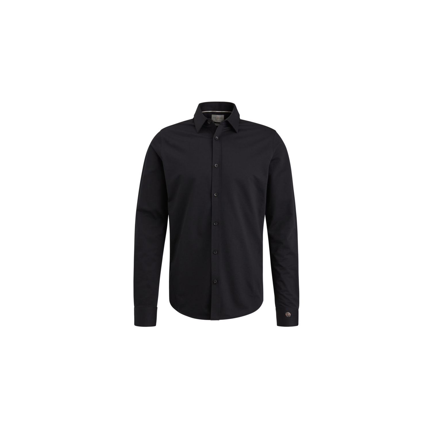 Cast Iron l/s shirt twill jersey 2 tone black