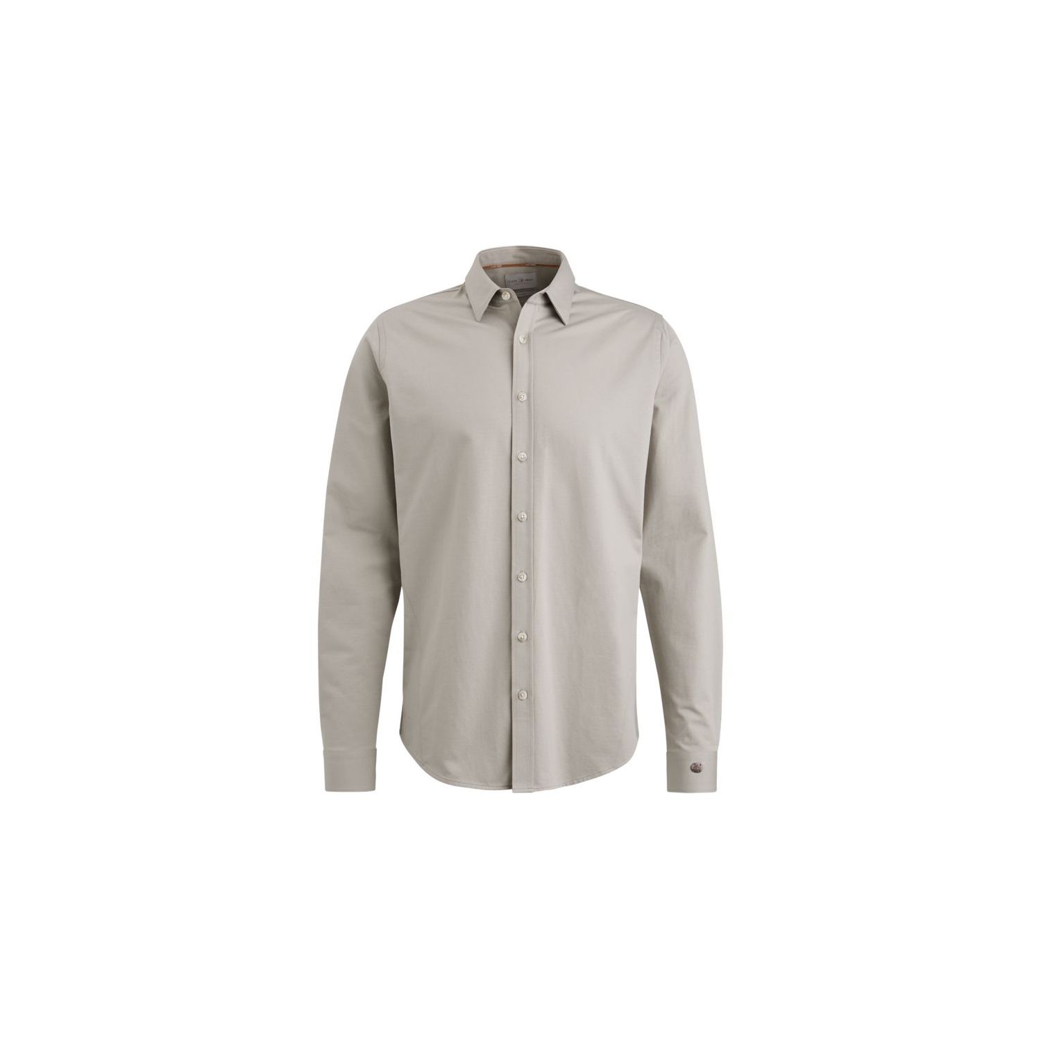 Cast iron long sleeve shirt twill jersey khaki