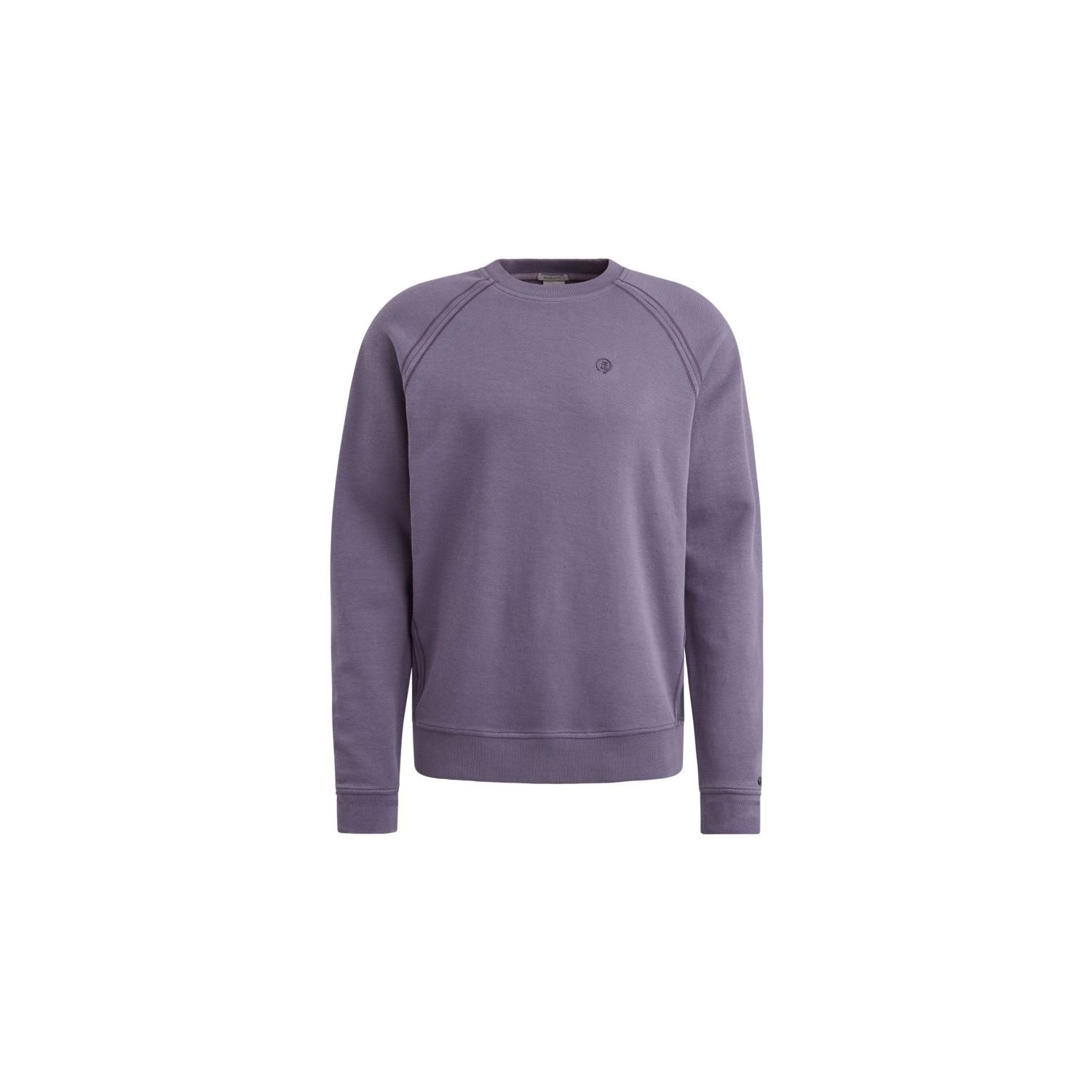 Cast Iron crewneck regular fit twill sweat purple