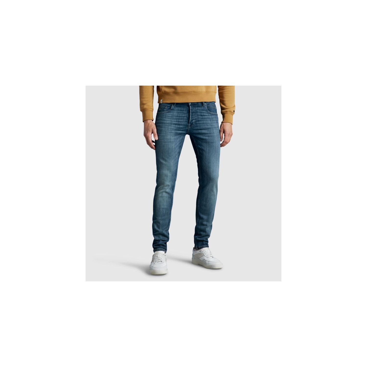 Cast Iron shiftback slim tapered jeans blue denim