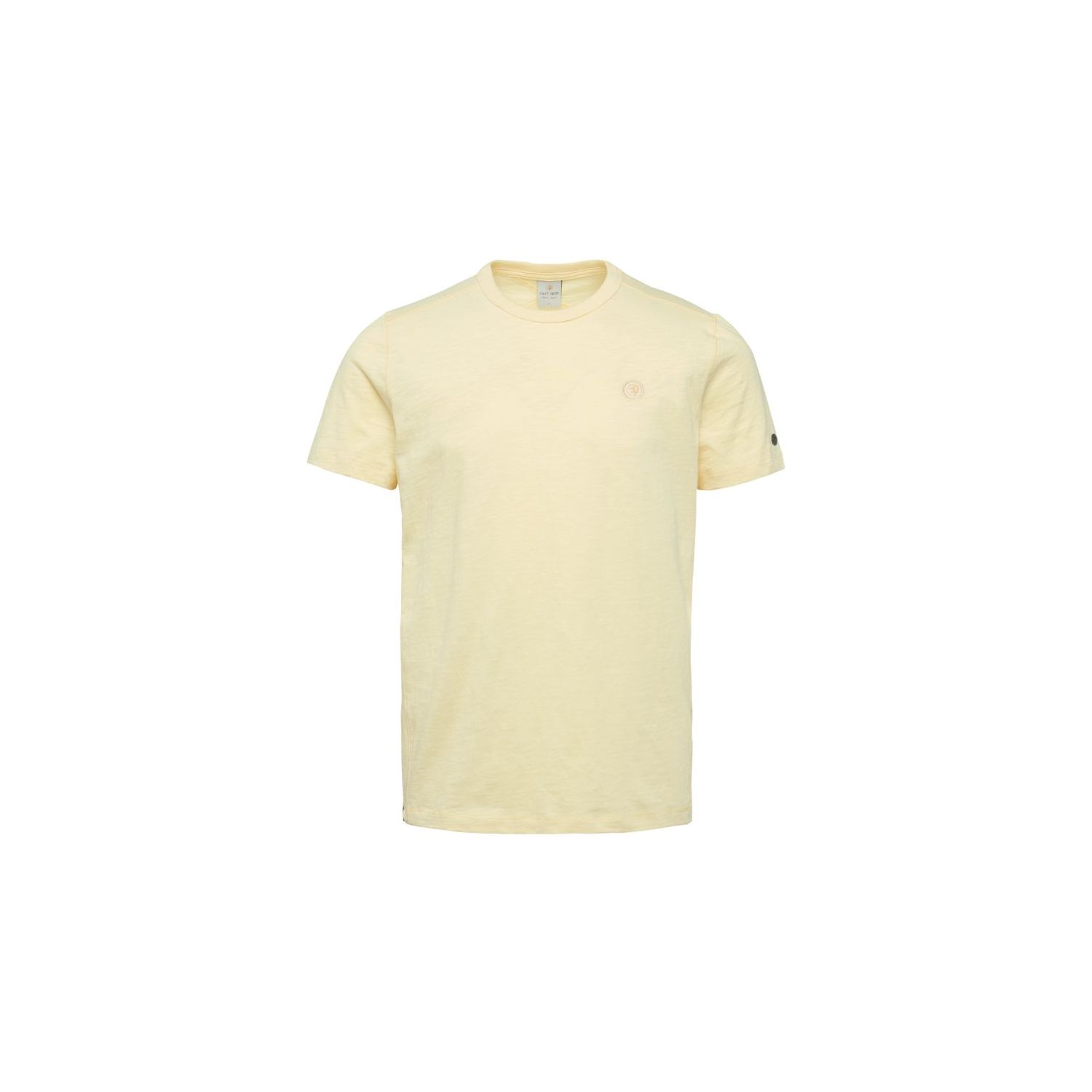 Cast Iron short sleeve r-neck slub jeresey flan