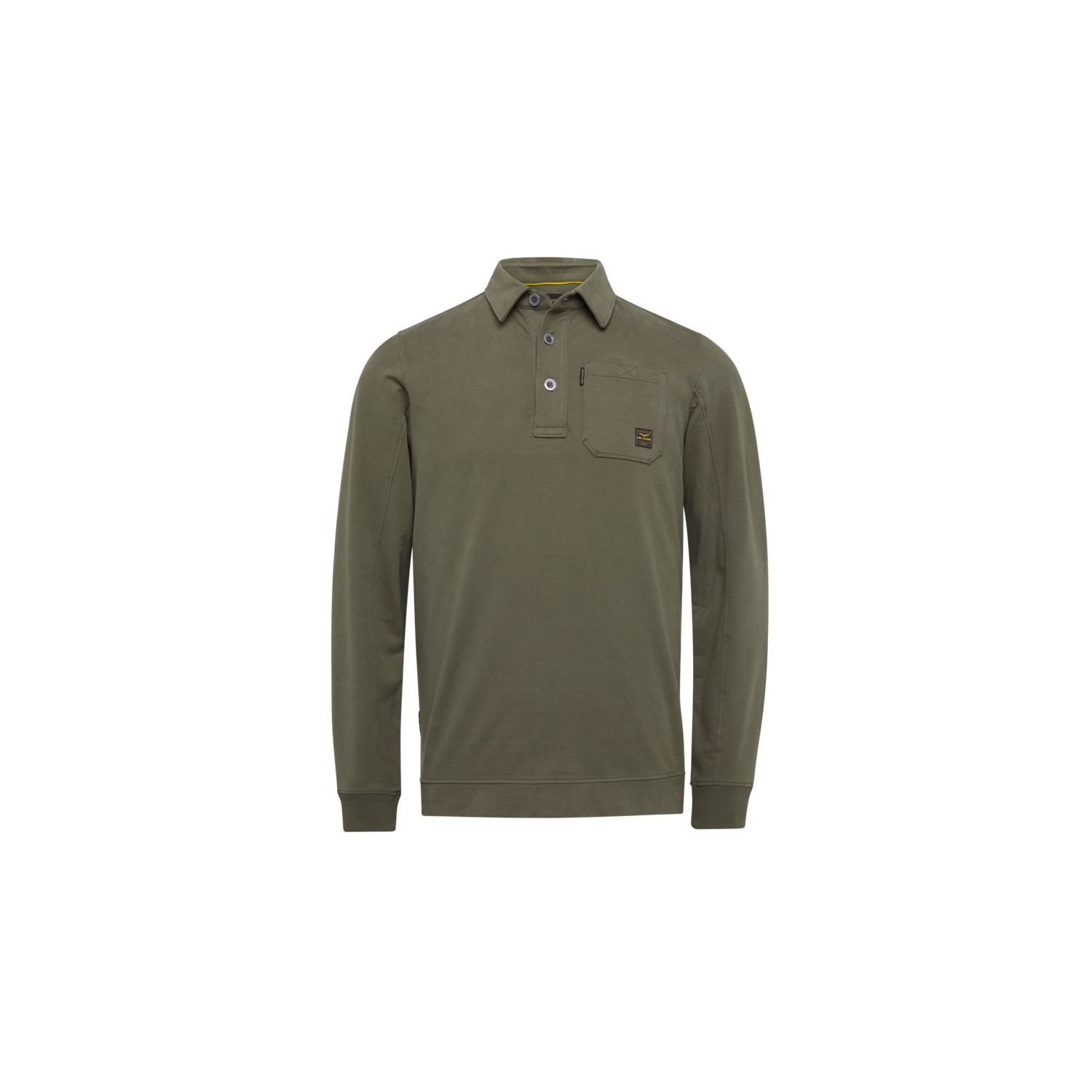 Pme legend l/s polo cotton sweat tarmac