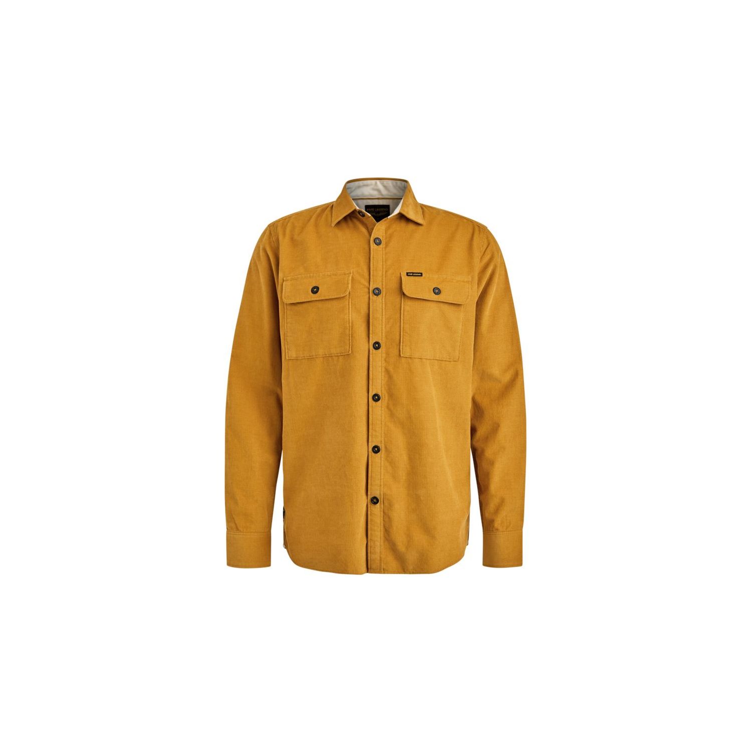 Pme legend l/s shirt fine waffle corduroy brown