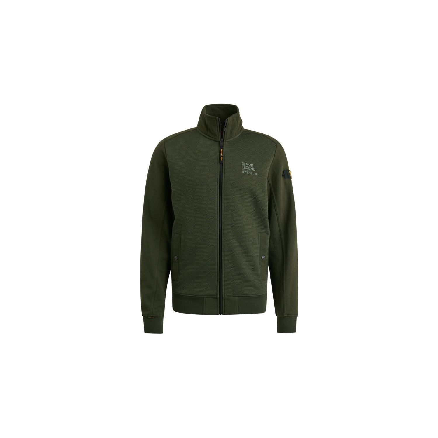 Pme legend zip jacket jacquard sweat rosin