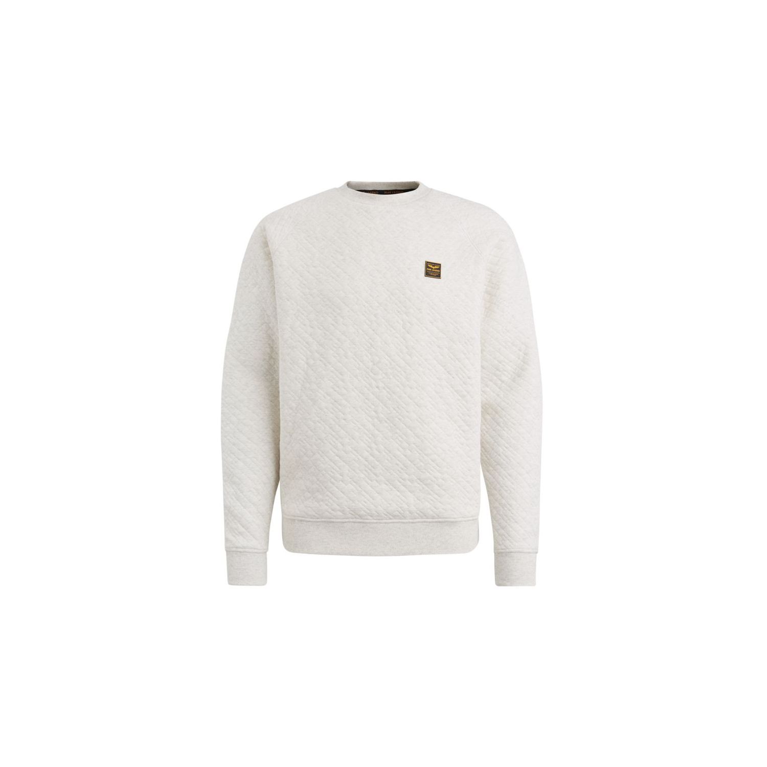 Pme legend crewneck cable jacquard sweat white