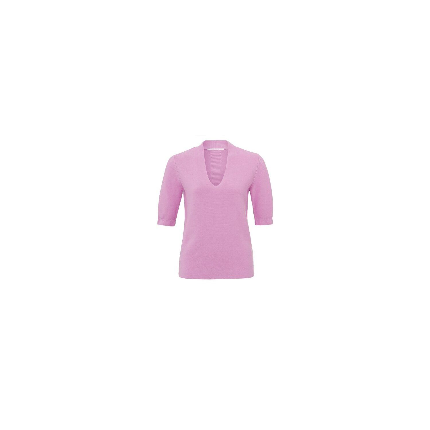 Yaya v-neck s/s sweater sis pink