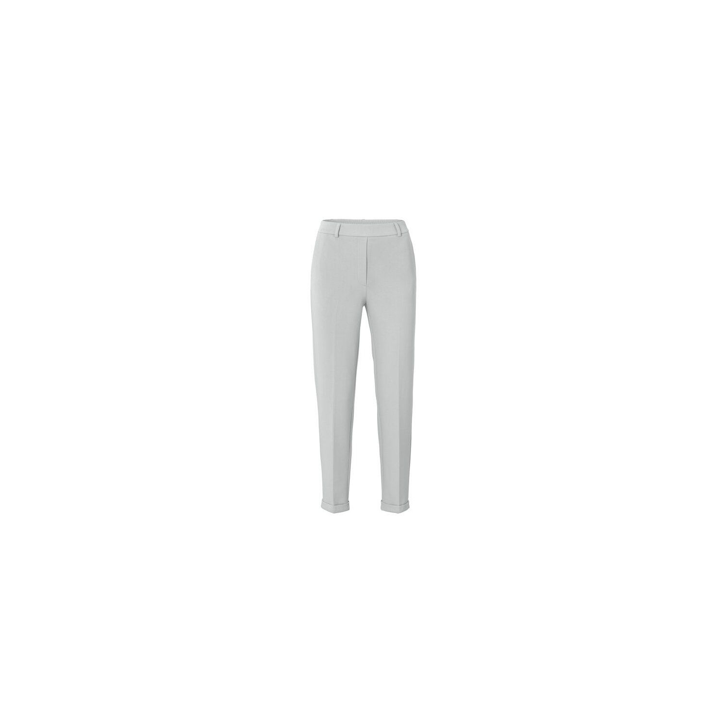 YAYA scuba straight leg trousers harbor mist grey