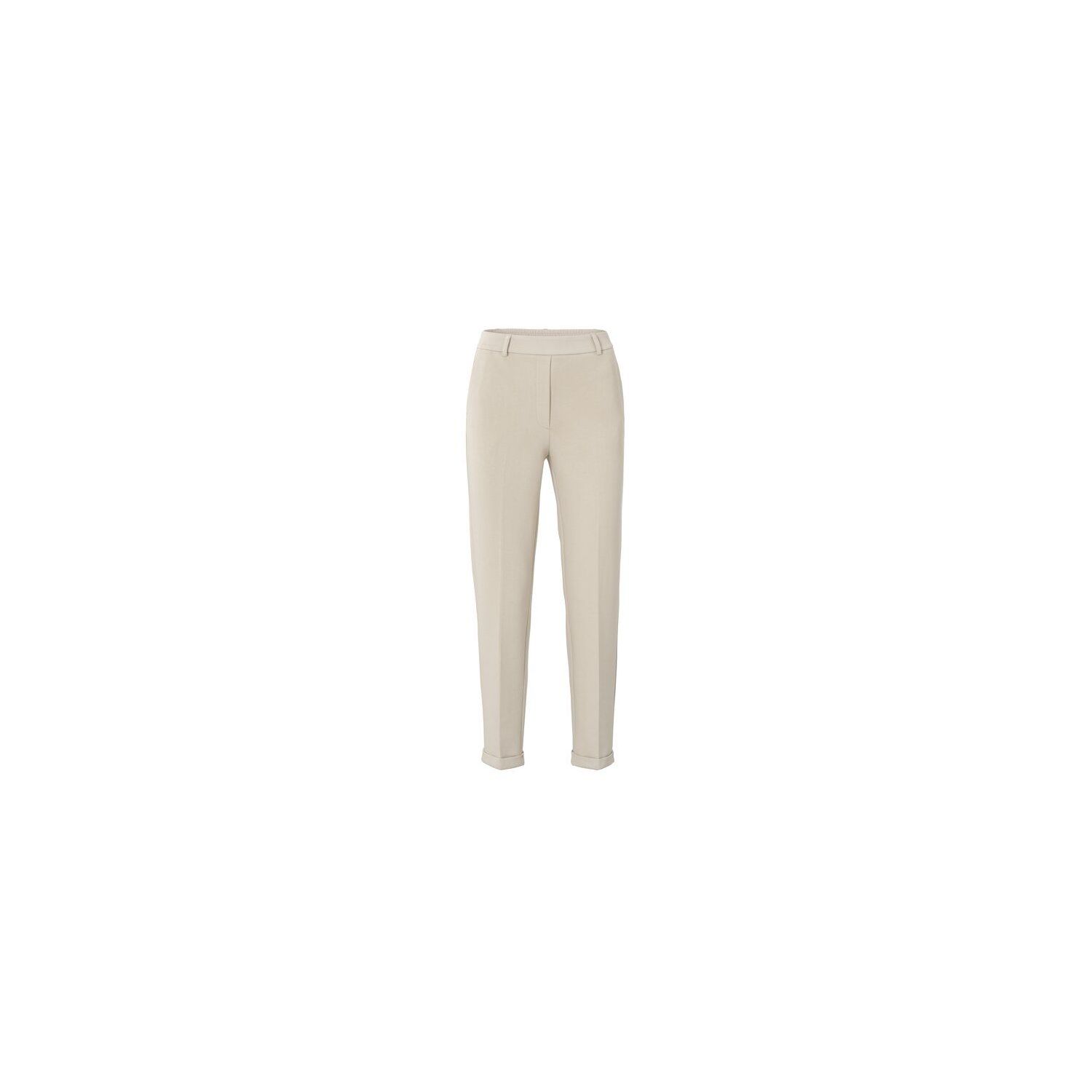 YAYA scuba straight leg trousers feather grey