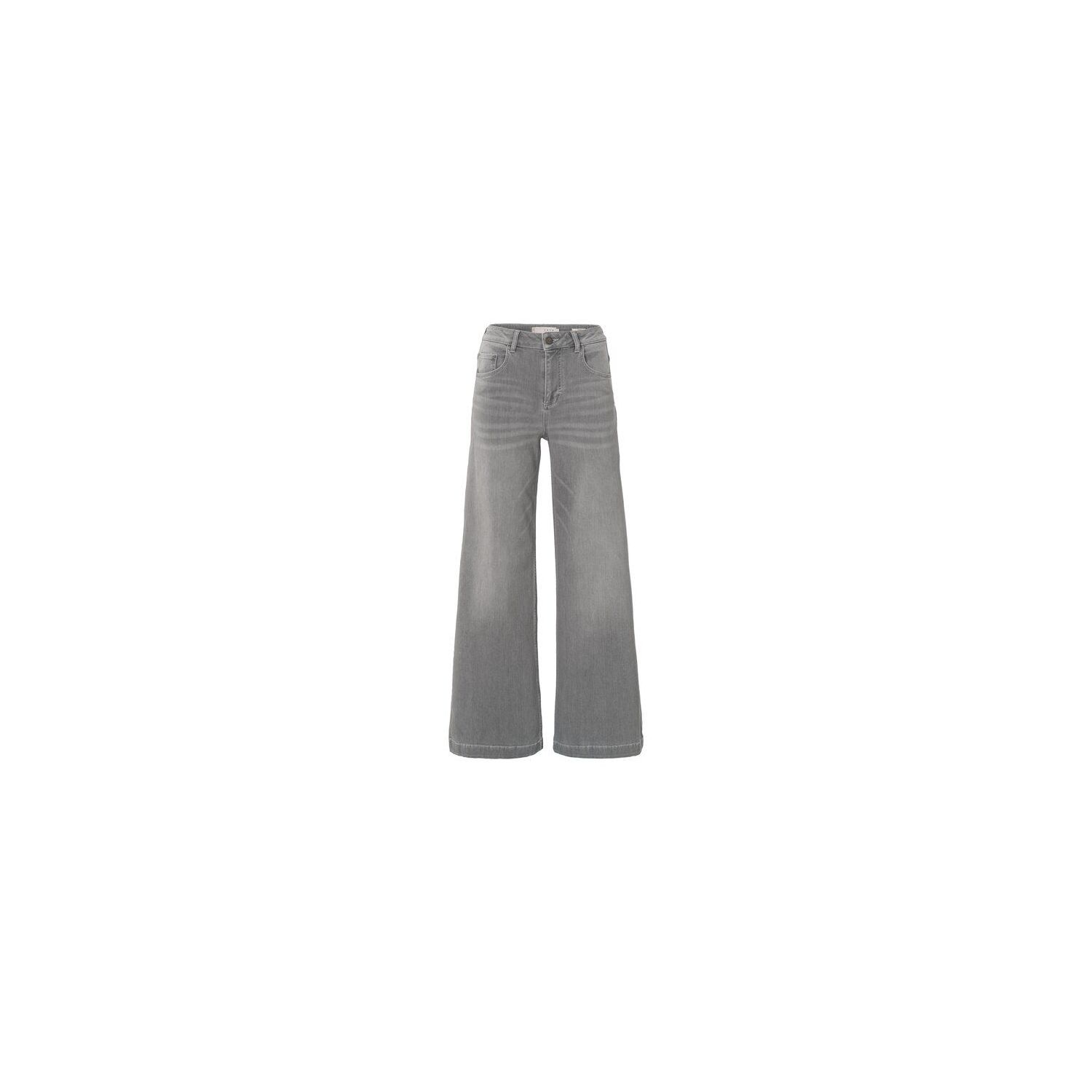 YAYA extra wide leg denim light grey denim L2