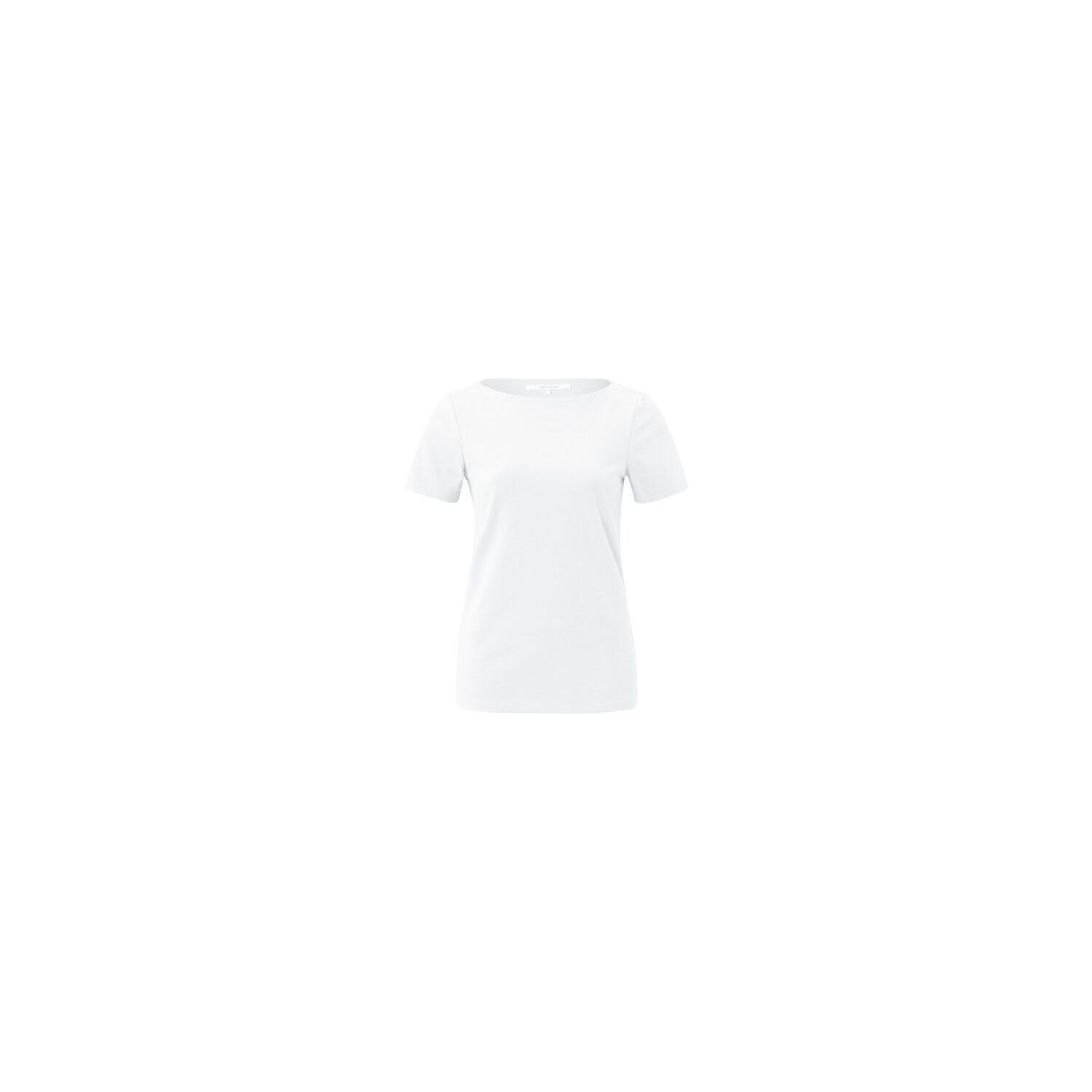 YAYA t-shirt boatneck regular-slim fit pure white