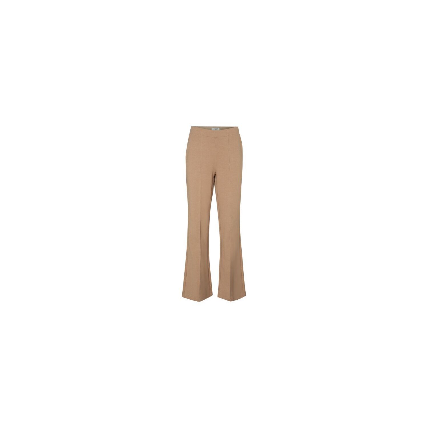 Yaya jersey wide leg trousers cotton dark sand