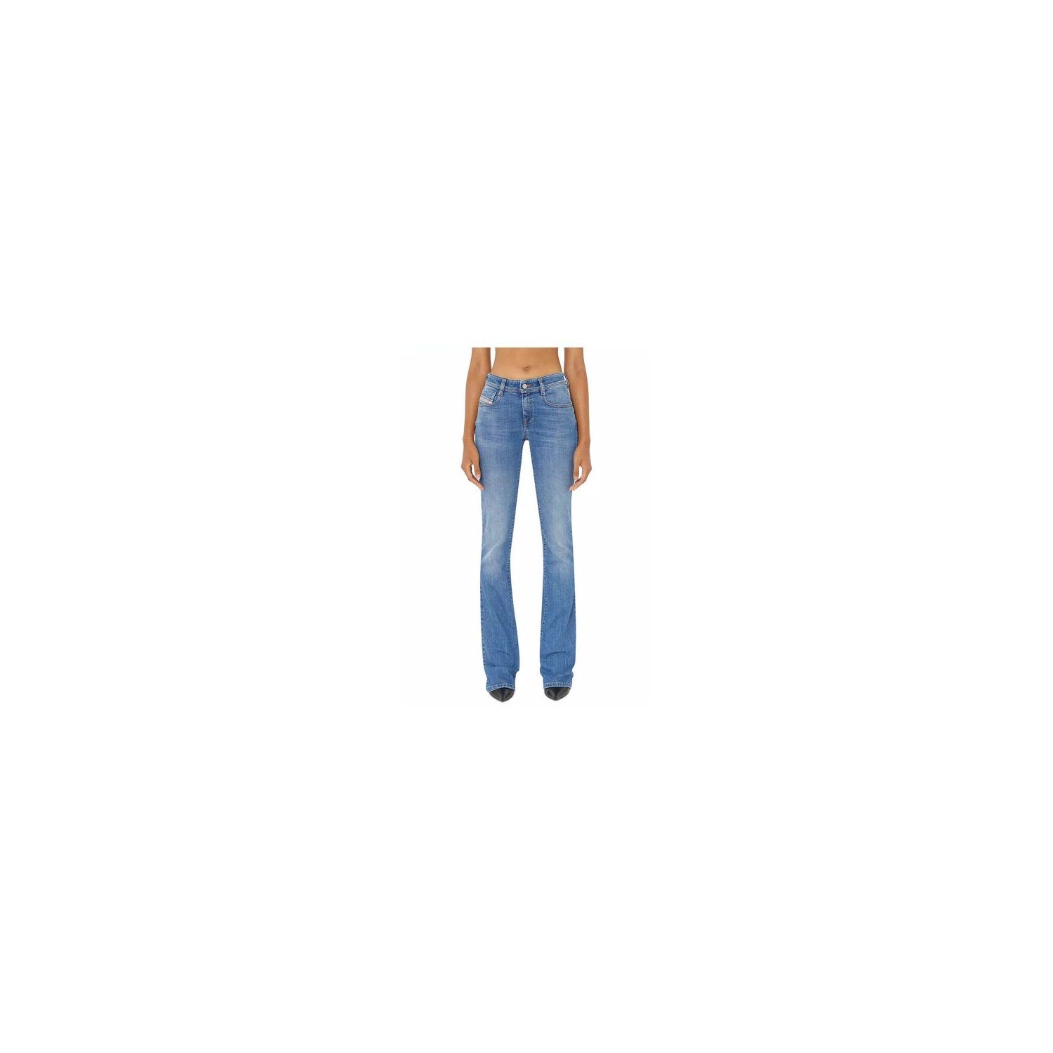 Diesel d-ebbey flare jeans blauw 09d47