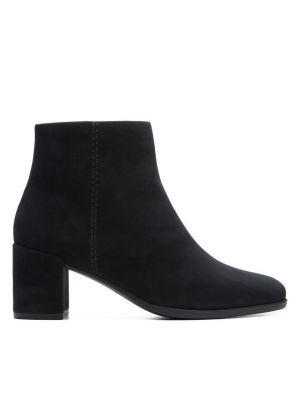 Clarks Freva55 Zip Black Suede