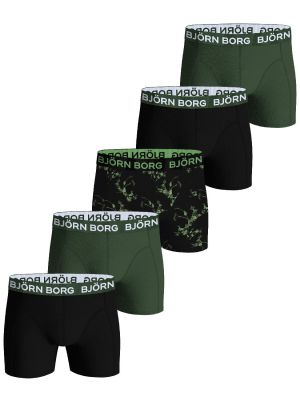 Bjorn Borg cotton stretch boxer multi 5 pack groen