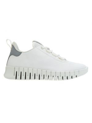 Ecco Womens Lace-Up White