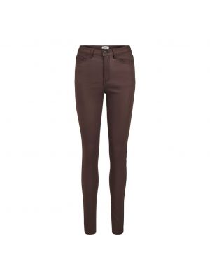 Object objbelle mw coated pants seasonal coffee