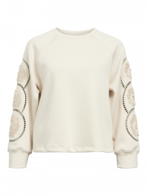 Object objdorina lo l/s sweat top white sand