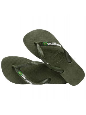 Havaianas brasil logo slipper green/green