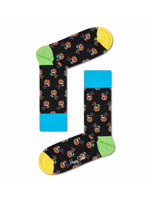 Happy Socks Coconut Cocktail Sock Black