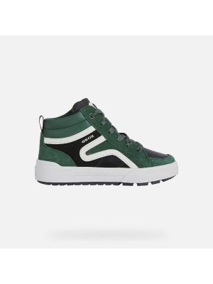 Geox J Weemble Boy Suede Green/Black