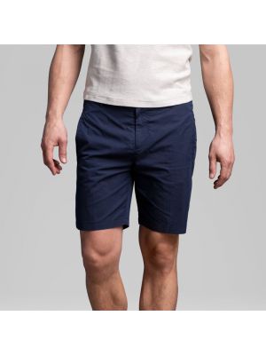 Cast iron chino short hybrid martime blue