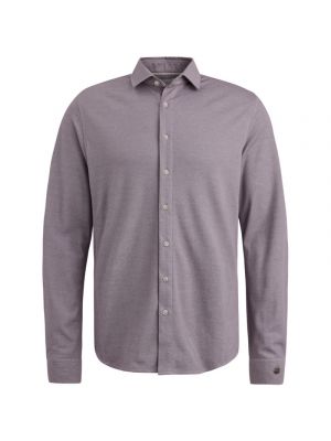 Cast Iron l/s shirt 2 tone interlock jersey purple